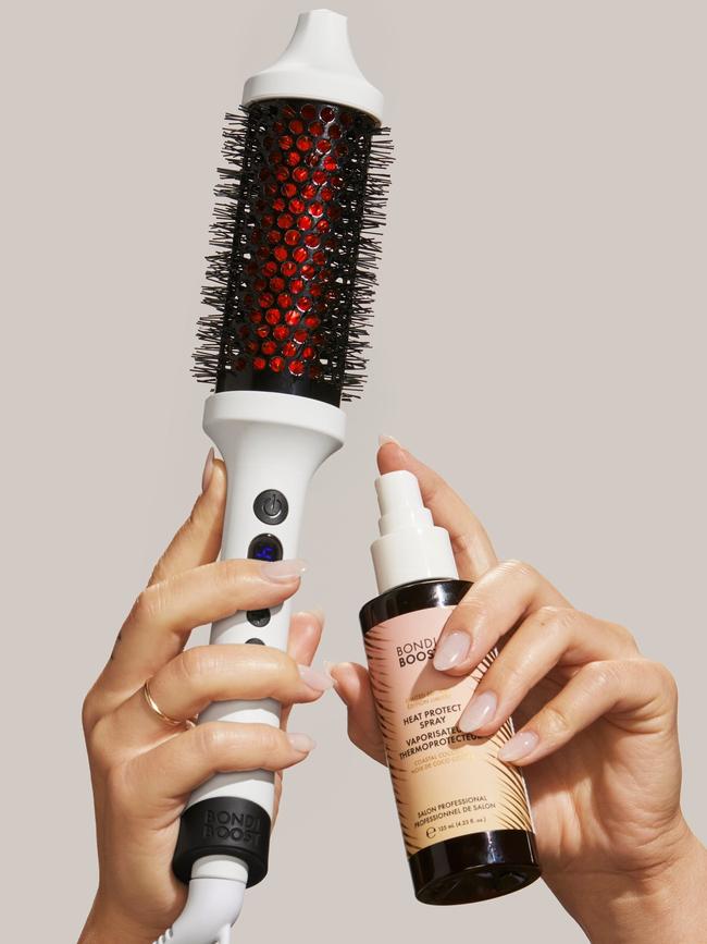 The brush retails for $155 and needs to be used on dry hair with a heat protector. Picture: Supplied