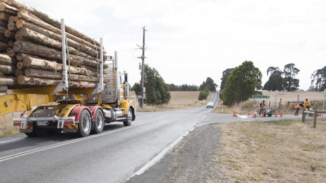 The Deans Marsh-Lorne Road was identified as a dangerous road. Picture: Alan Barber