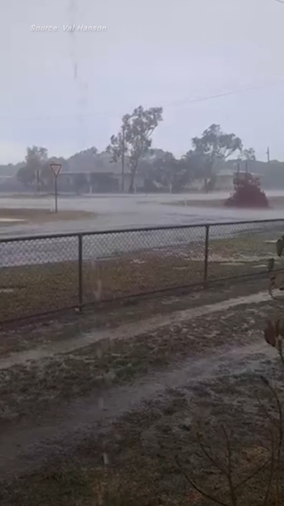 Severe thunderstorm made its way through Meandarra on the Western Downs