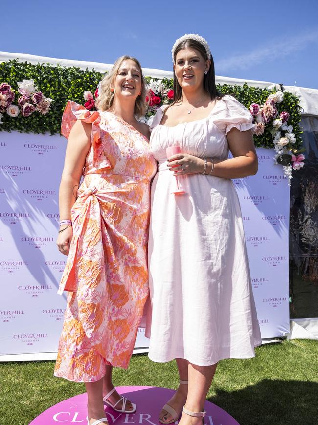 Tash Howlett and Jess Shelton. Hobart Cup 2024. Picture: Caroline Tan
