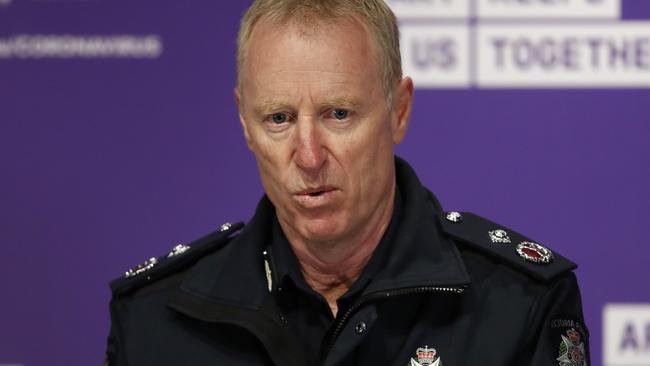 Deputy Commissioner Rick Nugent said police would be highly visible and active to prevent Melburnians from entering country Victoria. Picture: NCA NewsWire / Daniel Pockett