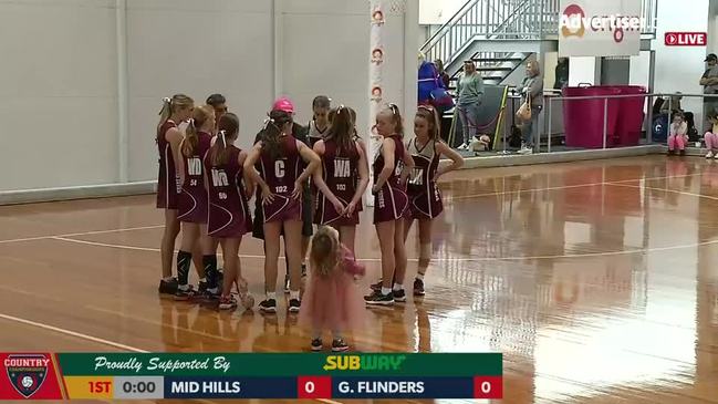 REPLAY: SA Country Netball Championships - Mid Hills vs Greater Flinders (U15's Div2 SF) - Court 2