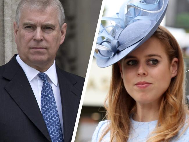 Prince Andrew and Princess Beatrice. Picture: Supplied