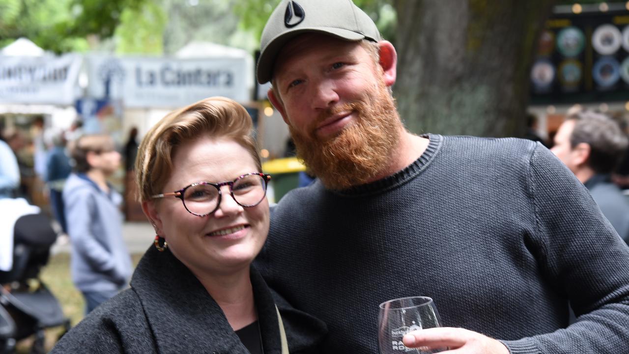 Fran McCracken and Todd Green at Day 2 of Launceston's Festivale 2023. Picture: Alex Treacy