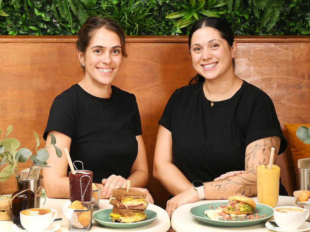 Natalia Borghi and Bianca Cantarero, at Padoka Cafe. Picture: Shae Beplate.