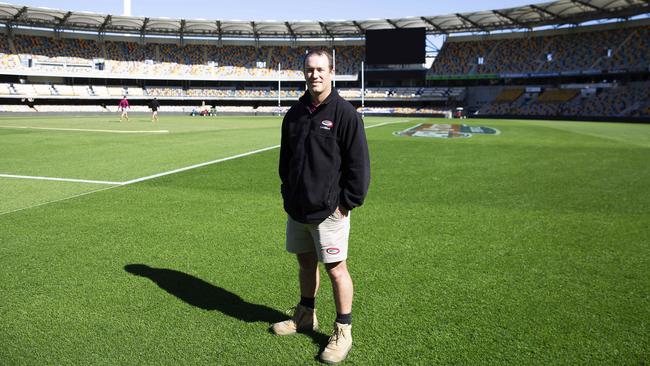 Groundsman David Sandurski has years of experience. Picture: Attila Csaszar