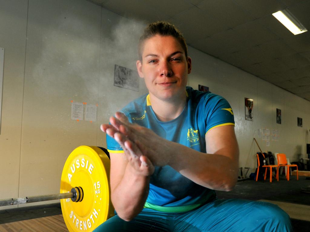 7. Kaitlyn (Kaity) Fassina (2008) - weightlifter. Fassina won a silver medal in the women’s 90kg weightlifting competition at the Gold Coast Commonwealth Games in 2018 with a lift total of 232kg. She is also a physical education teacher in Hobart. Picture: FIONA HARDING