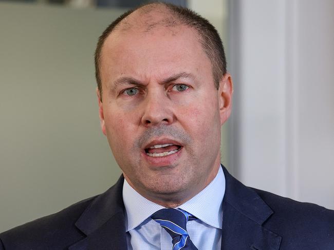 The ACT Chief Minister said he struck a deal with Treasurer Josh Frydenberg to extend Canberra’s business support package. Picture: NCA NewsWire / Ian Currie.