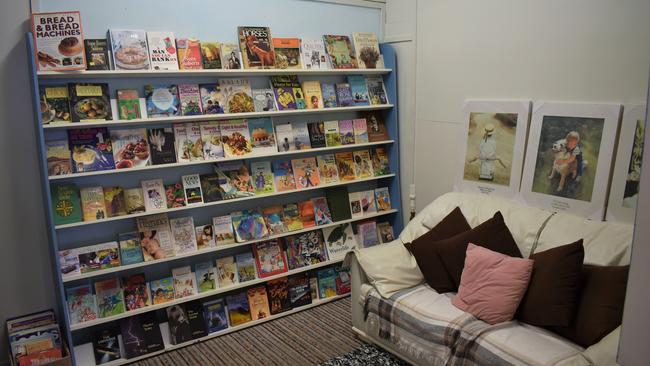 The op-shop is separated into different sections, the pictured image is part of the book section. Photo: Kristen Camp