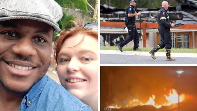 Sarah Mudge – the ex partner of Stanley Obi – has been identified as the woman killed in a New Beith, Logan house fire. Photo: News Corp Australia