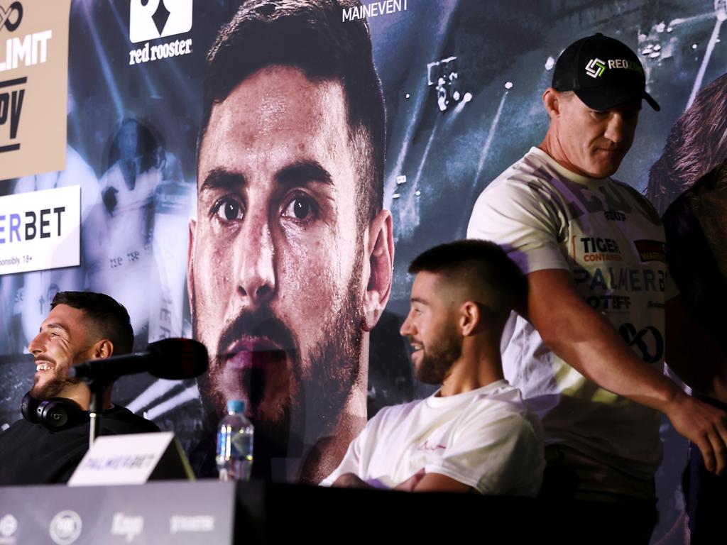 Gallen catches everyone by surprise, by walking out of a press conference ahead of Wednesday’s fight. Picture: Getty Images