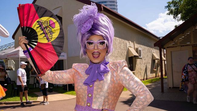 Miss Ellaneous as Miss Information for Top End Pride 2023. Picture: Pema Tamang Pakhrin