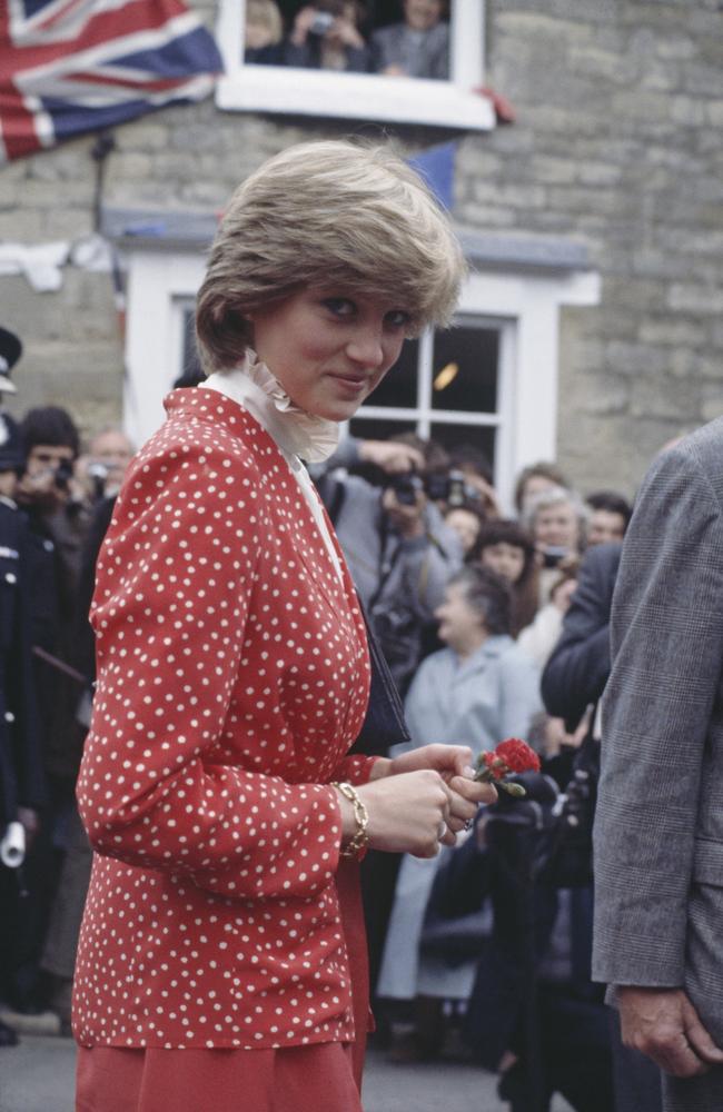 Lady Diana Spencer during her first 'walkabout' with fiance Prince Charles, in Tetbury, Gloucestershire, May 22 1981. Picture: Jayne Fincher/Princess Diana Archive/Hulton Archive/Getty Images