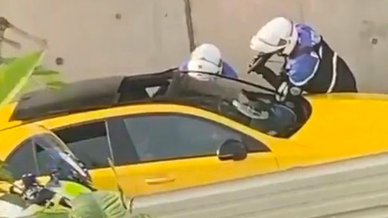 The killing was videoed in Nanterre, to the west of the French capital, on Tuesday after the youth – who is from an Algerian background – allegedly broke traffic rules. Picture: Ohana_fgn/Twitter
