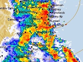 There's a severe thunderstorm warning for NSW. Picture: BOM