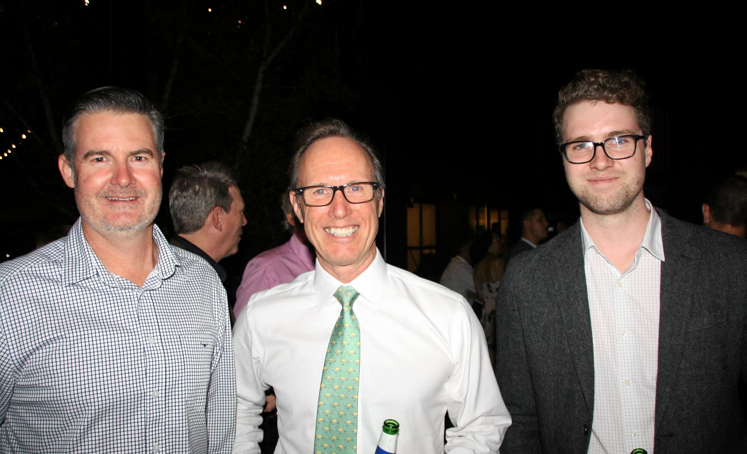 Andrew Stevens of Project Urban, Cr Rick Baberowski and Taylor Hood of UDIA at AVID Property Group's launch of its new sales and information centre in Palmview's master-planned community of Harmony. Picture: Erle Levey