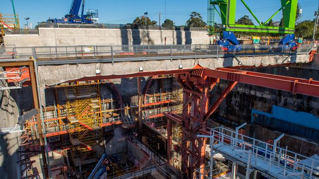 West Gate Tunnel project. The Footscray entrance to the tunnel. Picture: Jake Nowakowski