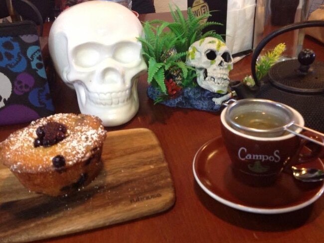 Photo from a Sydney Death Cafe, where people get together to drink tea, eat cake and talk openly about death.