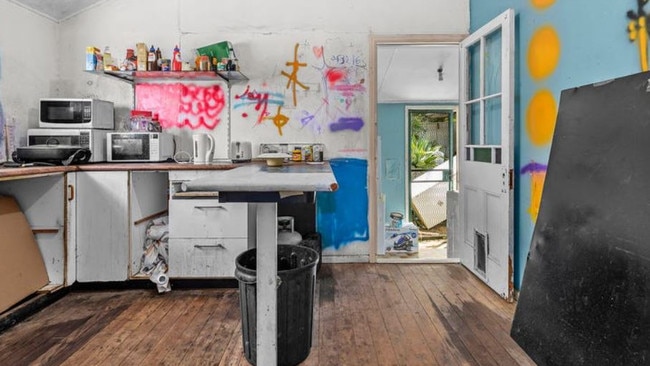 The kitchen would need to call on the “creative vision” mentioned in the property’s listing.