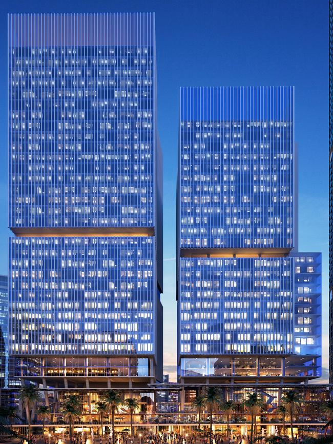 The 4 and 6 building duo dubbed the Twin Towers in Parramatta square are not restricted by the GSC rules