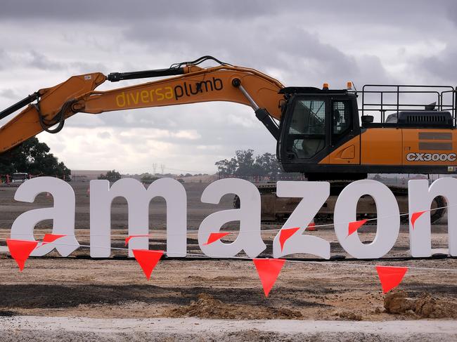 MELBOURNE, AUSTRALIA - NewsWire Photos MARCH 18, 2022: Photo of the  new up and coming Amazon site, in Melbourne.Picture: NCA NewsWire / Luis Enrique Ascui