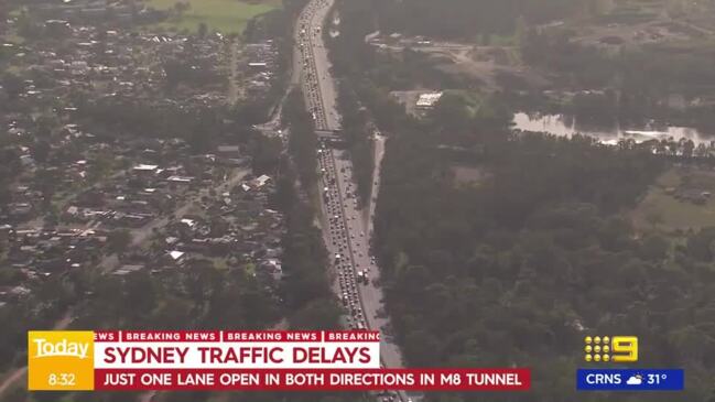 Peak-hour chaos on the M8 after Sydney roadworks (The Today Show)