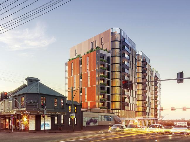 Concept image showing what the redeveloped Balmain Tigers Leagues Club will look like. Picture: Grant Leslie Photography