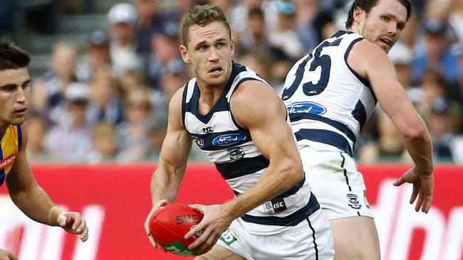 Joel Selwood will captain the All-Australian side for the third time. Picture: Colleen Petch