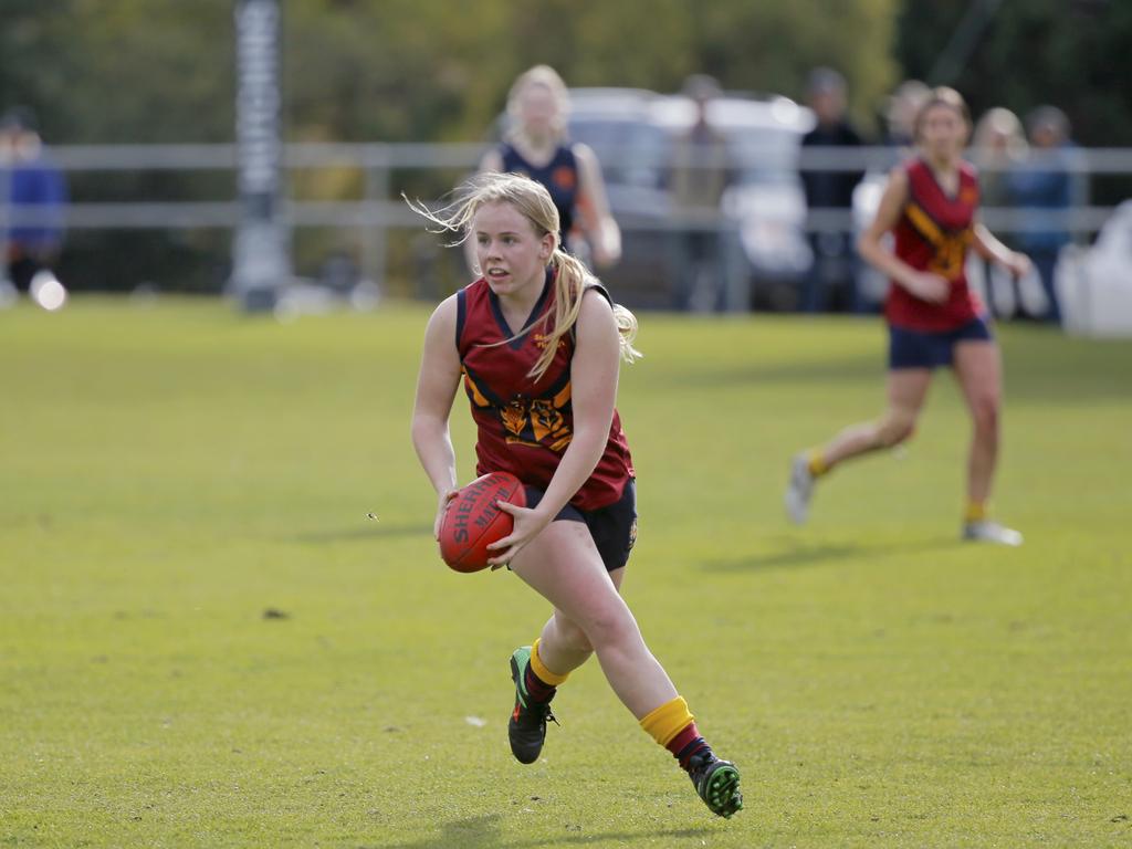 Fahan versus Scotch Oakburn in the Sports Association of Independent Schools Australian Rules girls grand final. Picture. PATRICK GEE