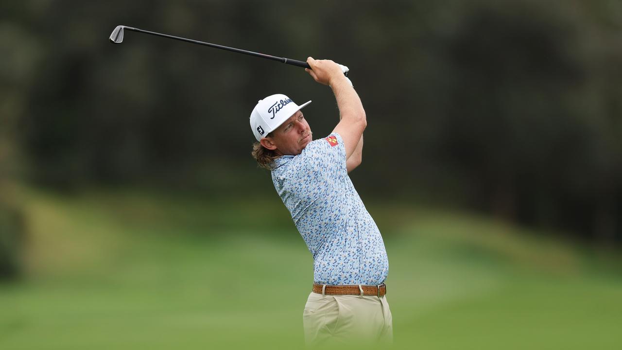 SYDNEY, AUSTRALIA - NOVEMBER 28: Cameron Smith plays a practice round ahead of the ISPS HANDA Australian Open at The Australian Golf Course on November 28, 2023 in Sydney, Australia. (Photo by Matt King/Getty Images)