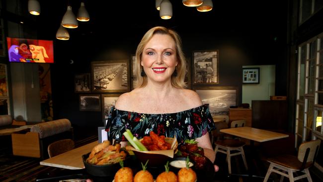 Karen Inglis-Turner from Gold Coast Food Tours with a platter. Picture: Adam Head