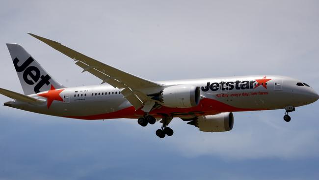 Troubled. Jetstar passengers have again brought the airline into disrepute after another midair fight. Picture: News Corp Australia