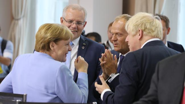 Prime Minister Scott Morrison at the G7 in Biarritz, France, in 2019. Picture: Adam Taylor/PMO