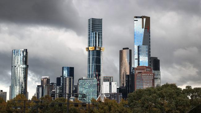 High rise development on Melbourne’s Southbank. Picture: David Caird