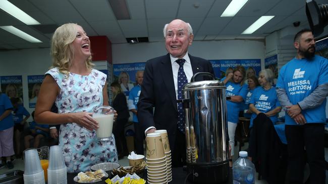 Ms McIntosh and John Howard have known each other in a professional nature for 20 years. 