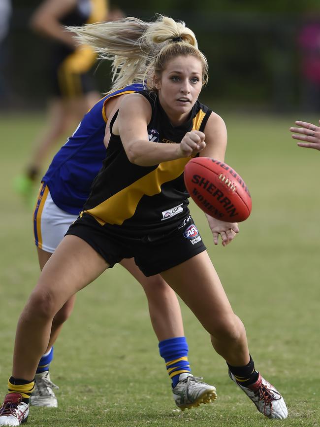 Seaford's Sarah Hosking was drafted by Carlton. Picture: Andy Brownbill