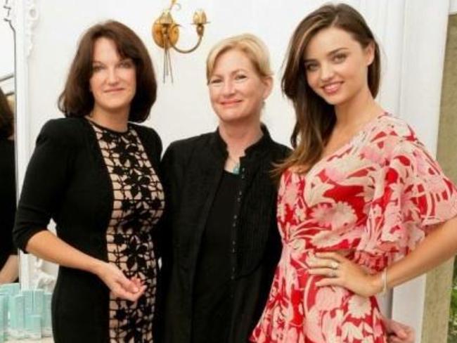 Miranda Kerr’s chef Kate McAloon, pictured middle, revealed the former Victoria Secret model’s key to looking good was moderation. Picture: Supplied