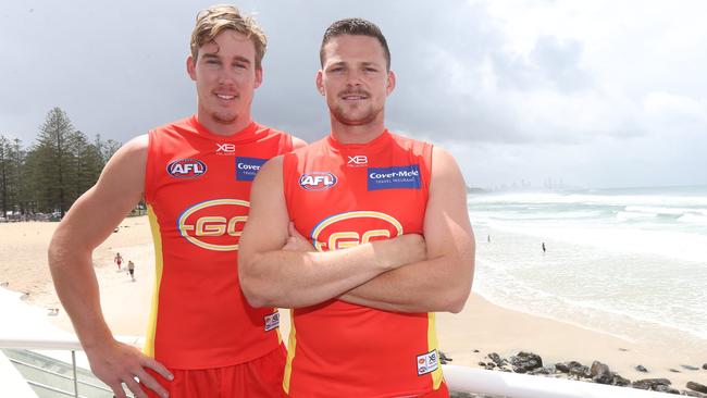 Tom Lynch and Steven May will co-captain the Suns. Picture: Mike Batterham