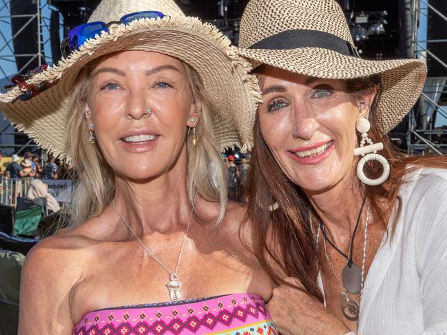 Tracy Muir and Leearney Hogan at Summer Salt Festival at Broadwater Parklands Sunday 12th of February. Picture: Celeste Humphrey