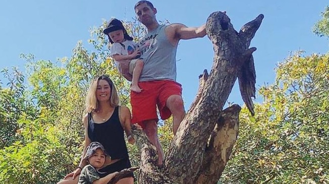 McNaught in Darwin with Example and their kids.