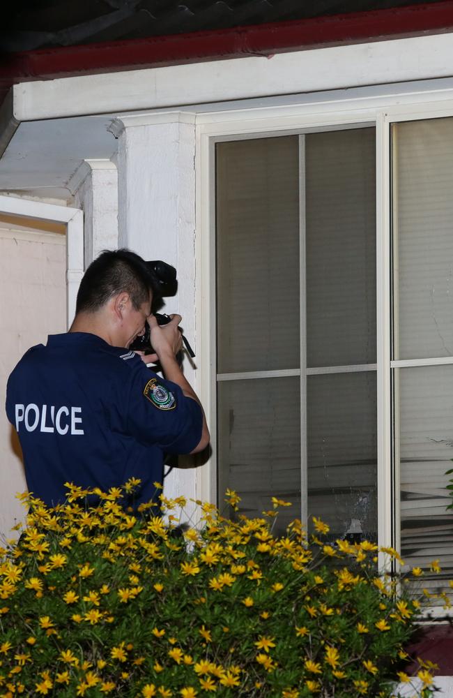 A house in Glenwood was the target of a drive-by shooting overnight. Picture: Bill Hearne