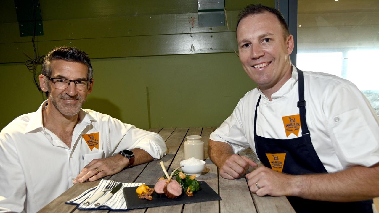 Arcadian Organic and Natural Meat Co Paul da Silva (left) and Chef Ryan McBurney.