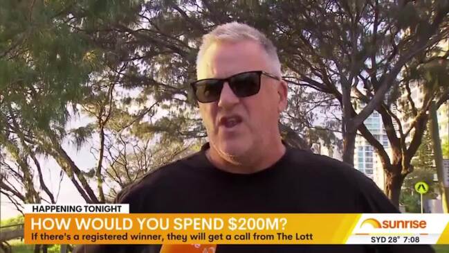 Man's brutal plan for $200 million jackpot (Sunrise)