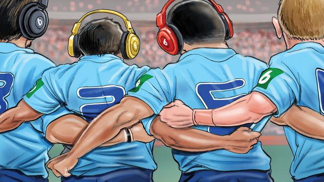 Indigenous NSW stars won’t sing the national anthem before the Origin opener. Art: Boo Bailey