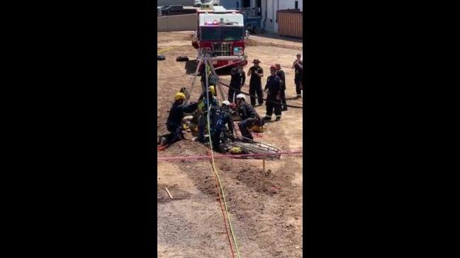 Fire Crews Rescue Person Who Fell Down 30-Foot Hole At Construction ...