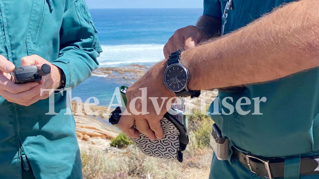 Scene of the great white shark attack at the Granites at Streaky Bay. Picture: Supplied