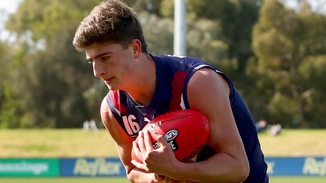 Harry Sheezel has game-breaking attributes. Picture: Kelly Defina/AFL Photos/via Getty Images