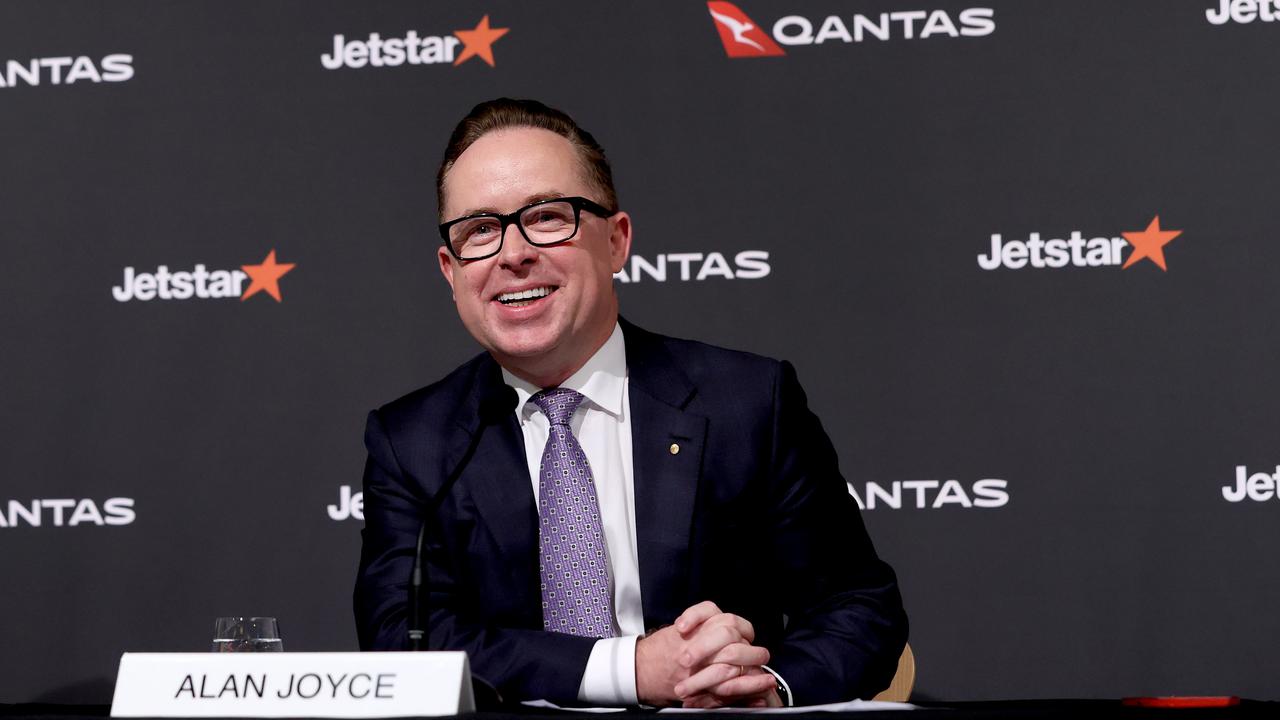 Qantas CEO Alan Joyce will step down after 15 years in the role, and investors say he has left a more financially sustainable airline. Picture: Dylan Coker/NCA NewsWire