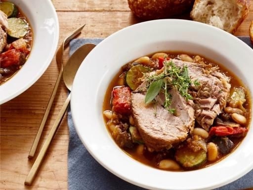 Slow cooker pork stew.