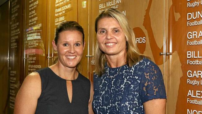 Leading women's footballer Karyn Murphy (right). Picture: Franca Tigani